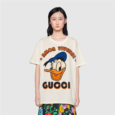 gucci disney tee shirt|Gucci donald duck t shirt.